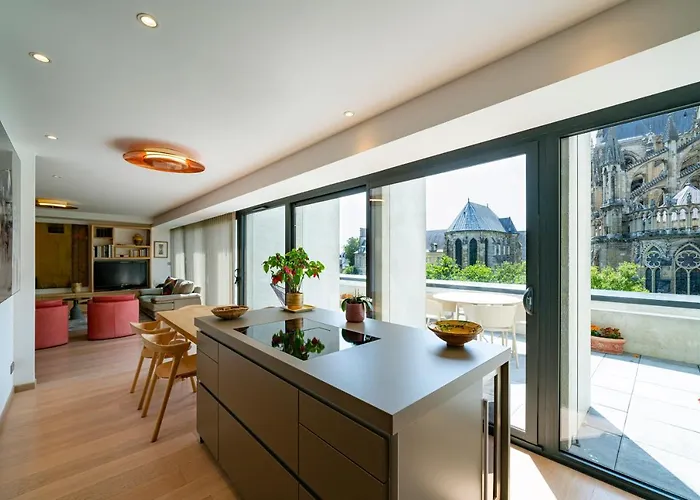 Les 7 Anges - Vue Cathedrale, Parking & Centre Historique * ランス